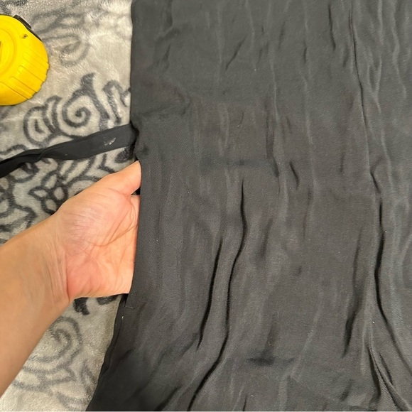 AllSaints black Cate wide leg jumpsuit size small 100% Rayon - Picture 10 of 15